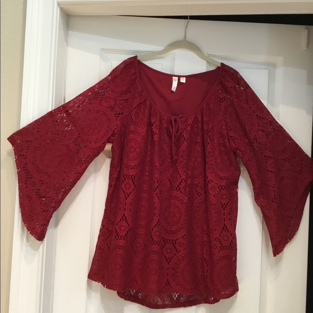 Lined lace top